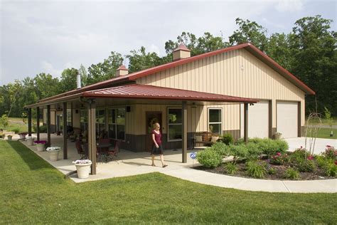 ranch style house with metal|morton building homes floor plans.